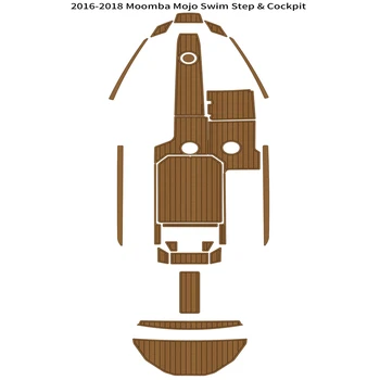2016-2018 Moomba Mojo Платформа для плавания, Коврик для кокпита, Коврик для пола из EVA Тика