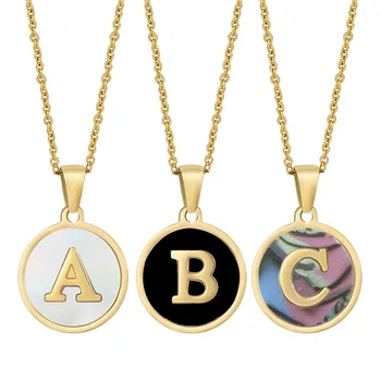 В стиле Ins Ожерелье с алфавитом для подруг, студенческая корейская версия простой 26 английской буквы A-Z, Персиковое сердце, ключица C