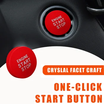 Цельнокроеное платье Для Toyota START ENGINE STOP Передняя Кнопка двигателя из АБС-пластика, Одна Кнопка Включения, Кнопка Переключения Отделки, Крышка, Автозапчасти