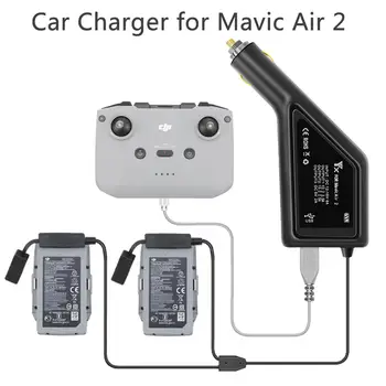 Автомобильное Зарядное устройство Для DJI Mavic Air 2 Intelligent Battery Charging Hub Автомобильный Разъем Mavic Air2 USB-Адаптер Мультибатарейное Автомобильное Зарядное Устройство