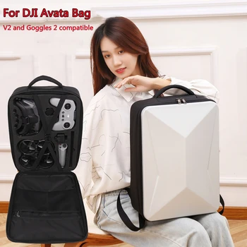 Сумка для дрона DJI AVATA, сумка с двойным наплечником, жесткий рюкзак для очков V2, 2 Очки для аксессуаров DJI