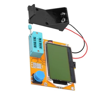 ABS Цифровой транзисторный тестер Профессиональный ЖК-экран Автоматическое Отключение Питания Сменный Диодный измеритель емкости Подсветка датчика