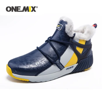 Зимние водонепроницаемые походные ботинки ONEMIX, уличная спортивная обувь без застежки, увеличивающая рост, Треккинговые кроссовки для горной ходьбы