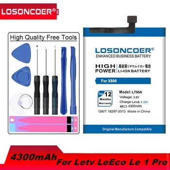 LOSONCOER 4300 мАч LT55A аккумулятор для LeEco Letv Le 1 pro X800 Le one pro X800 аккумулятор для мобильного телефона подарочный инструмент