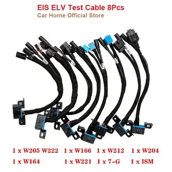 Тестовый кабель EIS ELV 8 шт. для линии обслуживания MB EIS ELV Работает с VVDI MB BGA и CG CGDI Prog MB