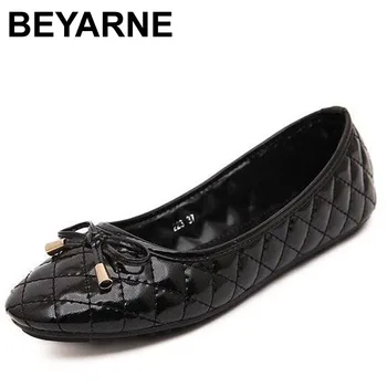 Beyarneэлегантная Весенне-осенняя женская обувь на плоской подошве с бантом-бабочкой, Модная Женская повседневная брендовая тонкая обувь, Бесплатная Доставка
