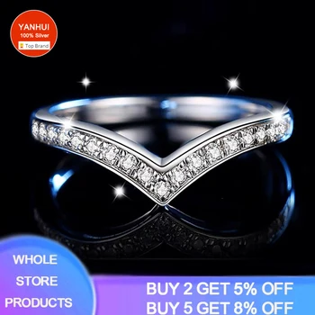 YANHUI Love Милые Свадебные Обручальные кольца для женщин, Микро-Проложенный CZ Кристалл, Тибетское Серебряное Изящное кольцо, модные ювелирные изделия