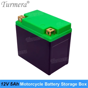 Turmera 12V 5Ah 6Ah Аккумуляторная батарея для мотоцикла, Батарейный отсек, может вмещать 10 литий-ионных аккумуляторов 18650 или 5 аккумуляторов Lifepo4 32700