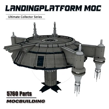 UCS Landingplatform MOC Строительные блоки Модель Звездной Диорамы Технология сборки 