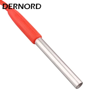 Цилиндрический нагревательный элемент DERNORD с водонепроницаемым кабелем 12 В/36 В/48 В/60 В/72 В Трубчатый Картриджный нагреватель 100 Вт/200 Вт