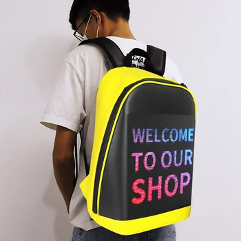 Светодиодный рекламный экран, прогулочный рекламный щит, рюкзак, сумка для ноутбука, интеллектуальное беспроводное управление приложением WiFi