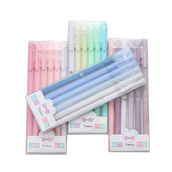 60 шт., набор креативных цветных гелевых ручек Morandi, винтажные канцелярские принадлежности, ручка для подписи оптом