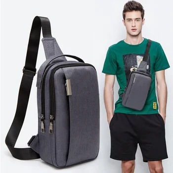 Нагрудная сумка для мужчин, деловой водонепроницаемый рюкзак, сумка через пояс, мужская холщовая нагрудная сумка через плечо
