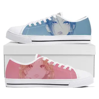 Osaki Komatsu Manga NANA Кроссовки с низким берцем Мужские Женские Парусиновые кроссовки для подростков, Высококачественная Повседневная обувь для пары, Обувь на заказ