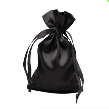 100шт атласная сумка на шнурке, подарочный пакет для волос 35,5 * 26,5 см, чехол для ювелирных изделий, подарочные часы для волос, браслет, упаковка туалетных принадлежностей