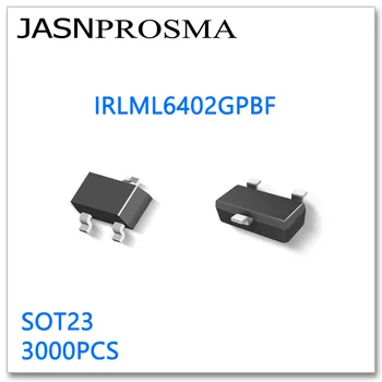 JASNPROSMA IRLML6402GPBF SOT23 3000 шт. P-Канальный Rds 65mR 100mR Высокое качество Сделано в Китае IRLML IRLML6402 GPBF китайские товары