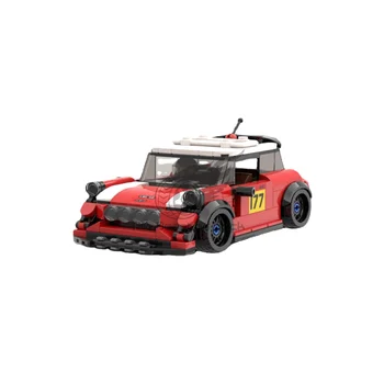 Moc-86426 8-решетчатая Мини Ретро Маленькая Автомобильная игрушка из строительных блоков с багажником на крышу, модель из строительных блоков в стиле пэчворк для детских игрушек, подарки