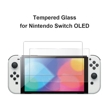 Закаленное Стекло 9H Для Nintendo Switch Защитная Пленка для экрана Nintendo Switch NS OLED-Экран Защитное Стекло Игровые Аксессуары