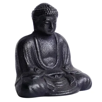 Чугунная Статуя Будды Ручной работы, Статуя Будды Амитабхи Шакьямуни, Пресс-папье для книг, Украшения