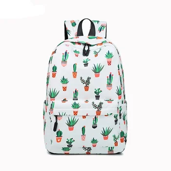 Детский школьный рюкзак с рисунком кактуса, Женская сумка для ноутбука, сумки для путешествий, повседневный рюкзак, Детские школьные сумки, школьные сумки