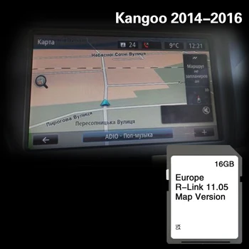 Использование Для Renault Kangoo 2014-2016 16 ГБ Франция Швеция Испания Навигационная карта SD карта GPS Карта памяти