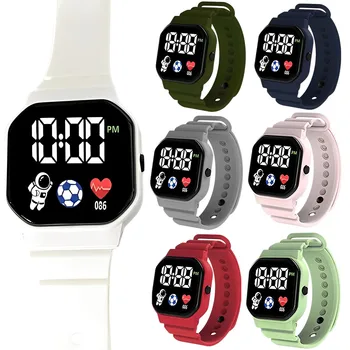 Водонепроницаемые светодиодные цифровые часы для детей, спортивные водонепроницаемые часы для мальчиков и девочек, Детские часы, Электронные часы Relogio Infantil, подарок