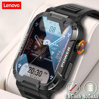 Мужские Спортивные смарт-часы Lenovo, прочные военные уличные часы для Android IOS, умные часы IP68, водонепроницаемые 1,85 