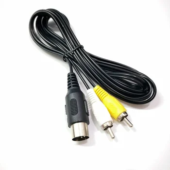 Высококачественный AV Аудио Видео кабель для SEGA Mega Drive 1 RCA шнур для Genesis 1