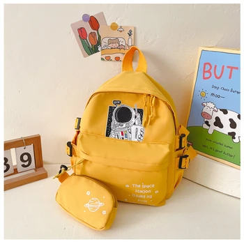 Детская модная маленькая школьная сумка, милый студенческий рюкзак для девочек, трендовая сумка принцессы, подходящая для детского сада