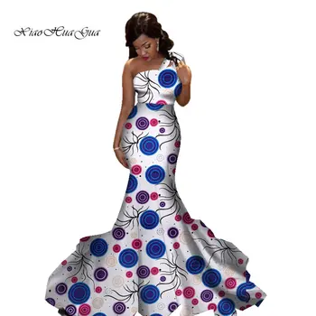 Африканское платье, длинное платье Макси для женщин, свадебная вечеринка, африканская одежда, африканские платья для женщин WY2829