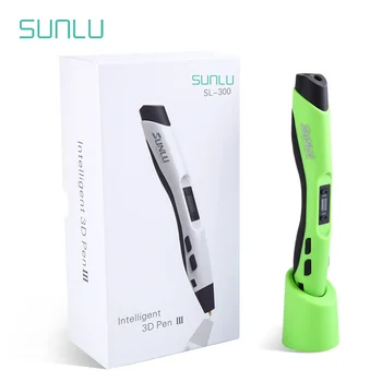SUNLU SL-300 3D Ручка PLA ABS 8-Уровневый Регулятор скорости, Легко Удерживаемый DIY 3D печать Для специальных Поделок и Рождественских подарков