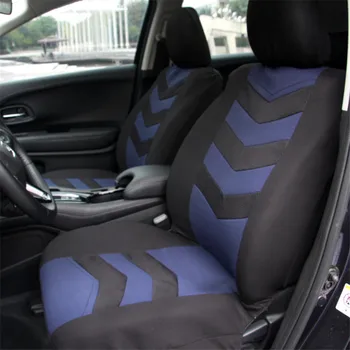 Чехлы для автомобильных сидений синего + черного цвета, спортивный дышащий защитный коврик для переднего сиденья