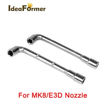 Торцевой Ключ для труб L-образный 6 мм 7 мм Перфорированный Локоть 7-образный Шестигранный Ключ с двойной Головкой Для корпуса Инструменты Для Сопла MK8/E3D
