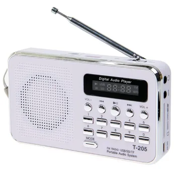 T-205 FM-Радиоприемник Портативный HiFi-Динамик Цифровой MP3 Музыкальный Громкоговоритель для Кемпинга, Пешего Туризма, Спорта на открытом воздухе
