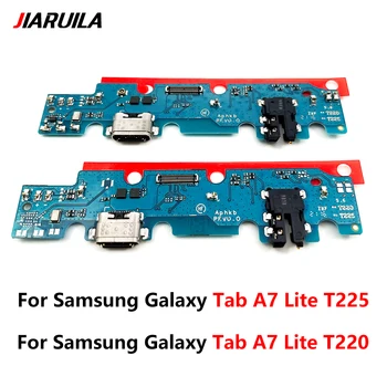 Новый Порт Быстрой Зарядки USB, Плата Зарядного устройства Flex Для Samsung Galaxy Tab A7 Lite T220 T225, Разъем для док-станции С Микрофоном