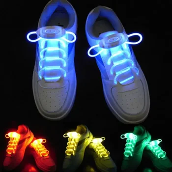 Шнурки для спортивной обуви Со Вспышкой, Загорающиеся Светящейся Палочкой, Ремешки Для Шнурков Для Вечеринок, Клубная Акция Нового Прибытия