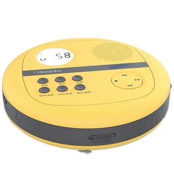 CD Walkman с Динамиками, Наклоняющийся Диск, U-Диск, TF-карта, Плеер, MP3 Аудио Рожок, Портативный Hi-Fi Музыкальный Светодиодный Экран, USB Динамик