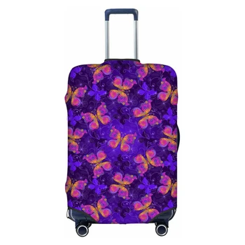 Чехлы для дорожного багажа Из высокоэластичной ткани Защищают багаж от пыли и царапин Чехол для чемодана 18-32 дюйма