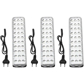 3X Светодиодный фонарик аварийного освещения Mini 30 LED, 2-режимная перезаряжаемая лампа аварийного освещения для домашнего лагеря на открытом воздухе