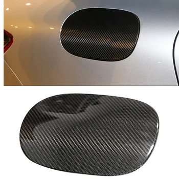 Для Porsche Panamera 2017-2020 Настоящее углеродное волокно Газовый мазутный бак Порт Крышка отделка автомобиля Внешняя наклейка Декоративная полоса