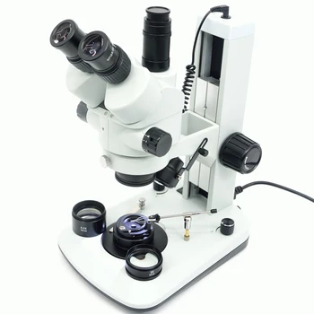 FYSCOPE 3.5X-90X Стерео Зум Микроскоп 7X-45X Advanced Jewel Gem Darkfield Trinocular Microscopio