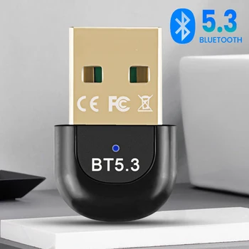 USB Bluetooth Адаптер ПК Bluetooth 5.3 Передатчик Приемник USB Dongle Беспроводной BT Аудио Адаптатор Для Мыши Клавиатуры Гарнитуры