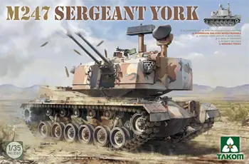 Комплект моделей танков TAKOM 2160 1/35 M247 Сержант Йорк SPAA