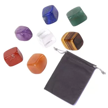 7 цветов/Комплект, Энергетический Камень для Йоги, Камень для Чакры, Нерегулярные Исцеляющие Кристаллы Рейки, Камень, Полированные Отдельные камни