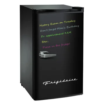 Компактный холодильник Frigidaire объемом 3,2 кубических фута в стиле Ретро для сухого стирания, (EFR331-ЧЕРНЫЙ), Черный