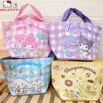 Кавайная сумка Sanrio, сумка-мессенджер Cinnamoroll, сумки-мессенджеры с героями мультфильмов Kuromi My Melody, сумки на плечо для женщин, спортивные игрушки для девочек
