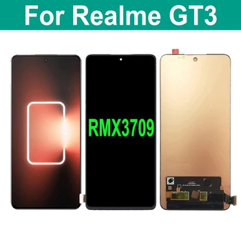 Оригинал AMOLED для OPPO Realme GT3 GT 3 RMX3709 ЖК-дисплей с сенсорным экраном и цифровым преобразователем в сборе