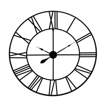 Настенные часы с вырезанными римскими цифрами, черные, 36 Yk room decor Adornos para sala elegantes Астрономический декор для комнаты, настенные часы с подсветкой