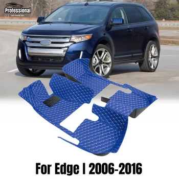 Индивидуальный Автомобильный Коврик Для Ford Edge 2006-2016 LHD RHD Кожаный Нескользящий Водонепроницаемый Ковер Аксессуары Для интерьера Авто