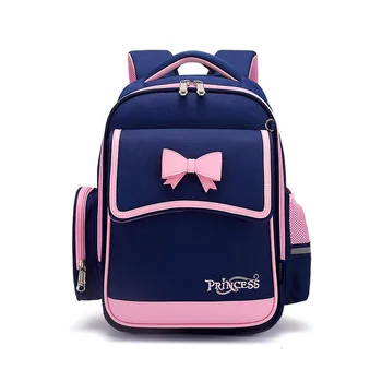 Рюкзак для девочки начальной школы из водонепроницаемой ткани Оксфорд, Розовые школьные сумки Sac Enfant, Детский рюкзак с милым бантом для девочек, детская сумка